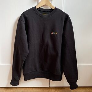 GOLF WANG black sweatshirt with colored logo lettering
